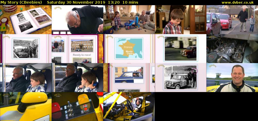 My Story (CBeebies) Saturday 30 November 2019 13:20 - 13:30
