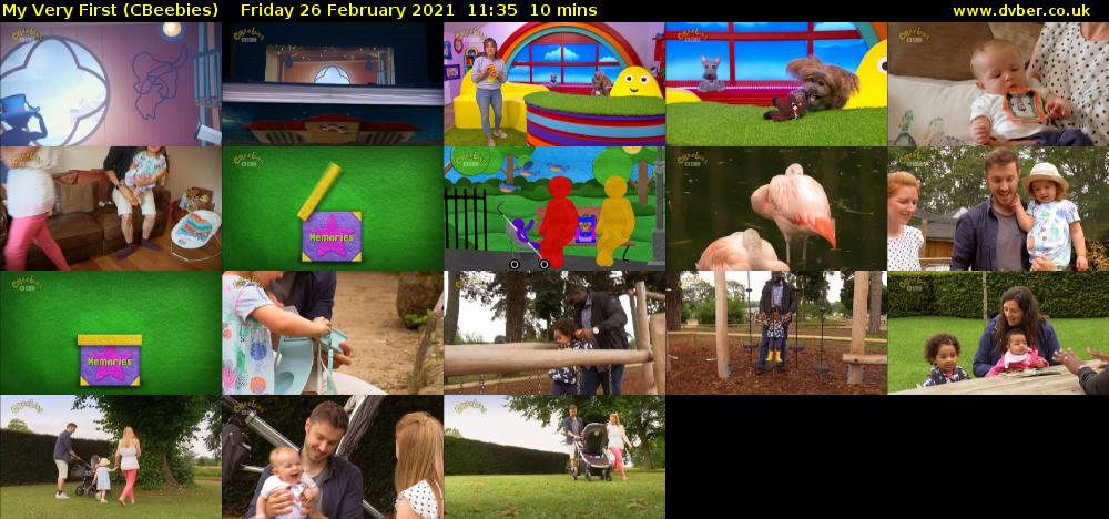 My Very First (CBeebies) Friday 26 February 2021 11:35 - 11:45