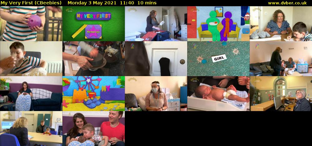 My Very First (CBeebies) Monday 3 May 2021 11:40 - 11:50