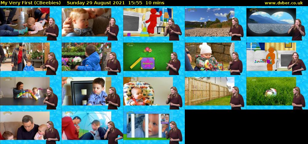 My Very First (CBeebies) Sunday 29 August 2021 15:55 - 16:05