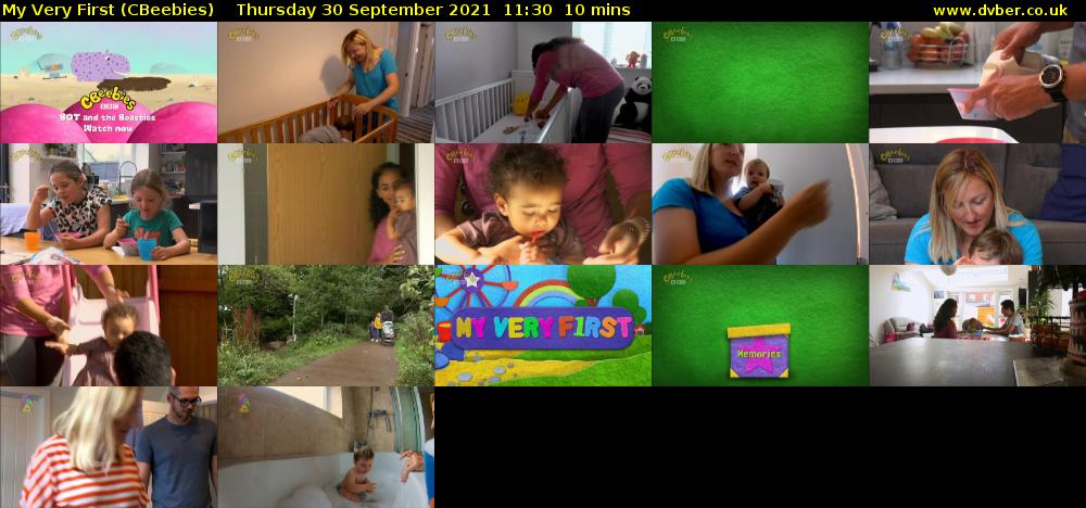 My Very First (CBeebies) Thursday 30 September 2021 11:30 - 11:40