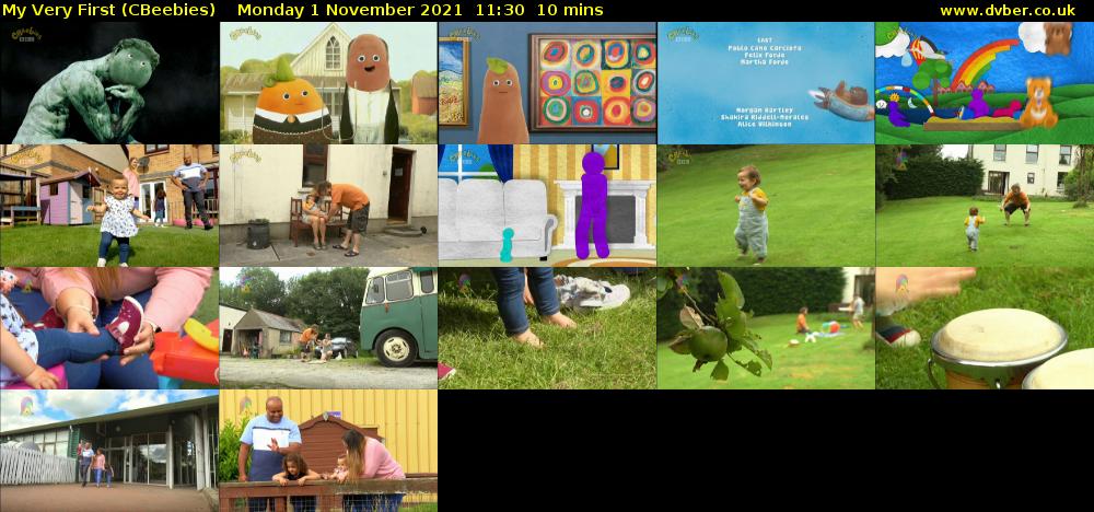 My Very First (CBeebies) Monday 1 November 2021 11:30 - 11:40