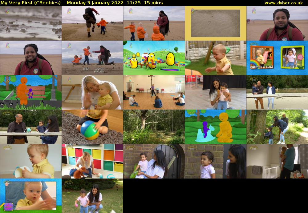 My Very First (CBeebies) Monday 3 January 2022 11:25 - 11:40