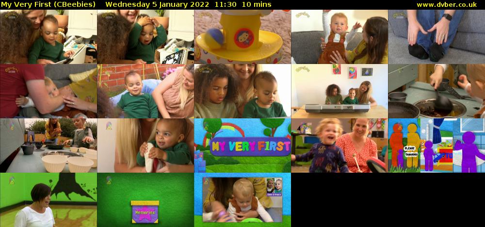 My Very First (CBeebies) Wednesday 5 January 2022 11:30 - 11:40