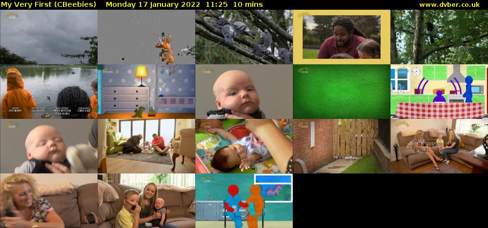 My Very First (CBeebies) Monday 17 January 2022 11:25 - 11:35