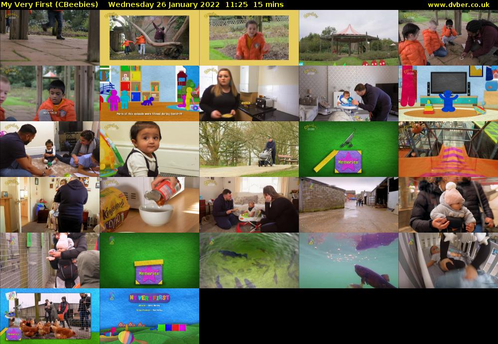 My Very First (CBeebies) Wednesday 26 January 2022 11:25 - 11:40