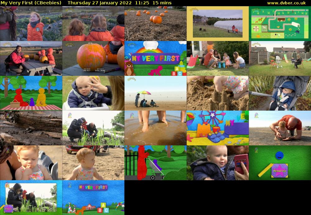 My Very First (CBeebies) Thursday 27 January 2022 11:25 - 11:40
