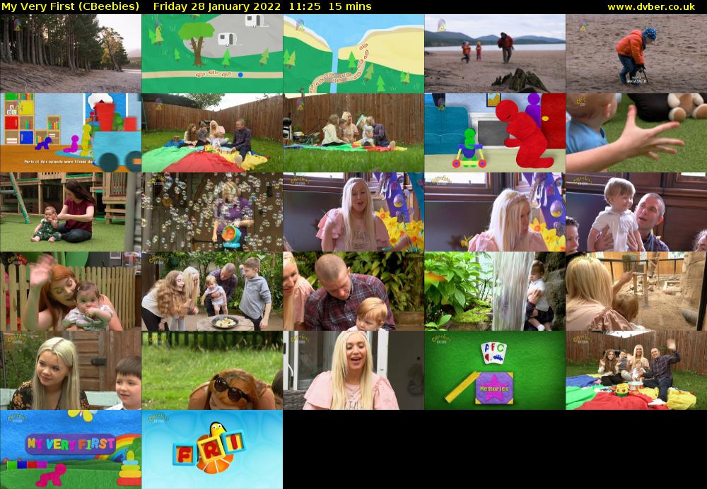 My Very First (CBeebies) Friday 28 January 2022 11:25 - 11:40