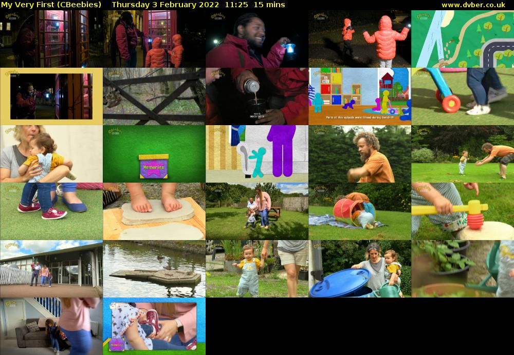 My Very First (CBeebies) Thursday 3 February 2022 11:25 - 11:40
