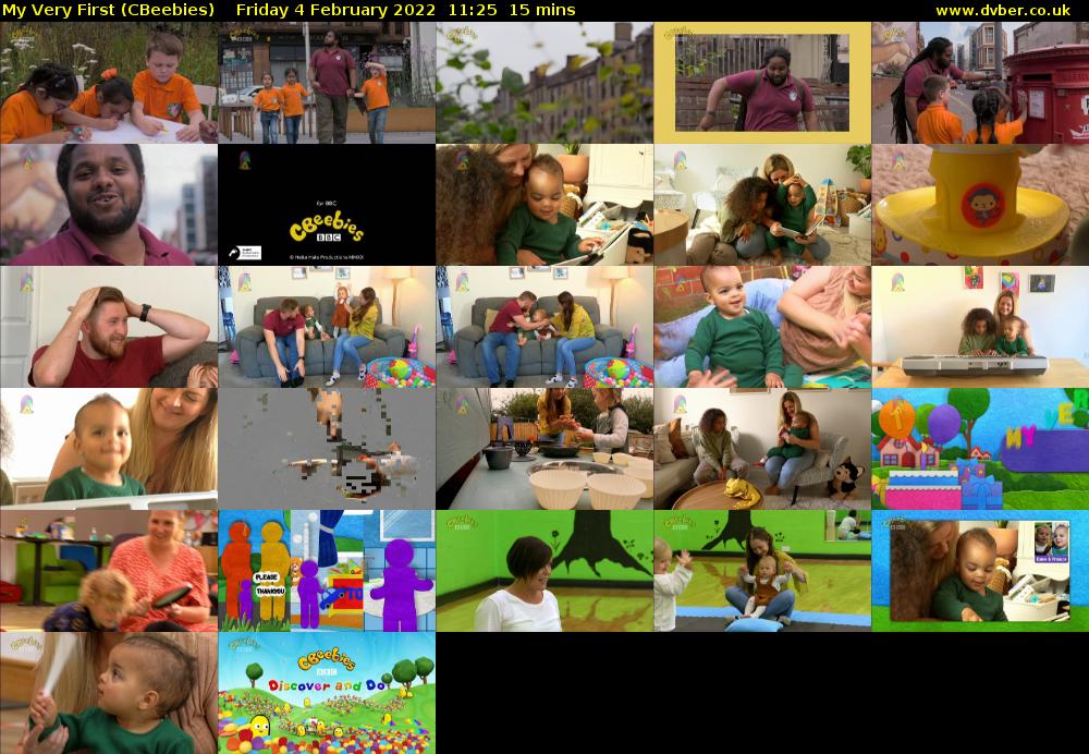 My Very First (CBeebies) Friday 4 February 2022 11:25 - 11:40