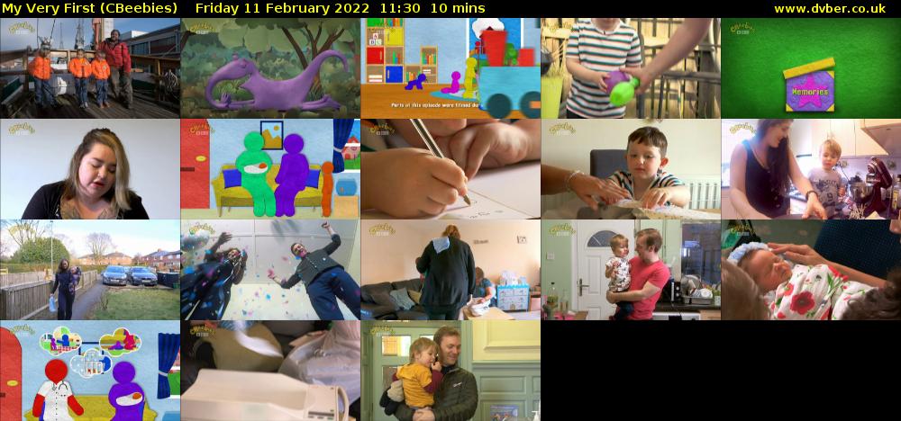 My Very First (CBeebies) Friday 11 February 2022 11:30 - 11:40