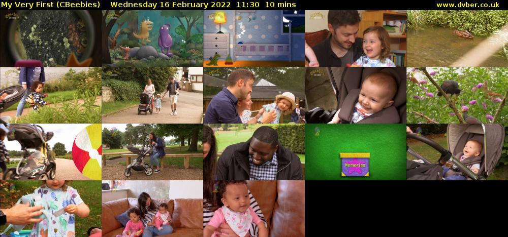 My Very First (CBeebies) Wednesday 16 February 2022 11:30 - 11:40
