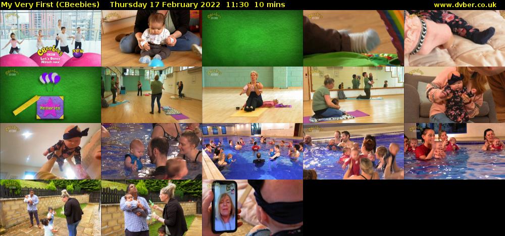 My Very First (CBeebies) Thursday 17 February 2022 11:30 - 11:40