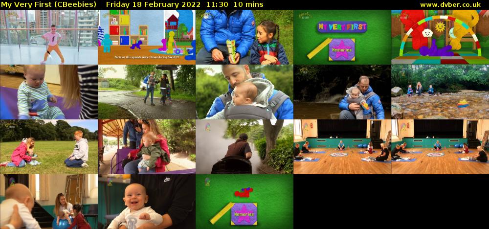 My Very First (CBeebies) Friday 18 February 2022 11:30 - 11:40