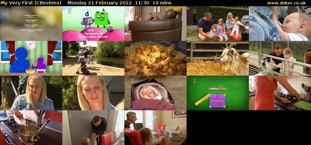 My Very First (CBeebies) Monday 21 February 2022 11:30 - 11:40