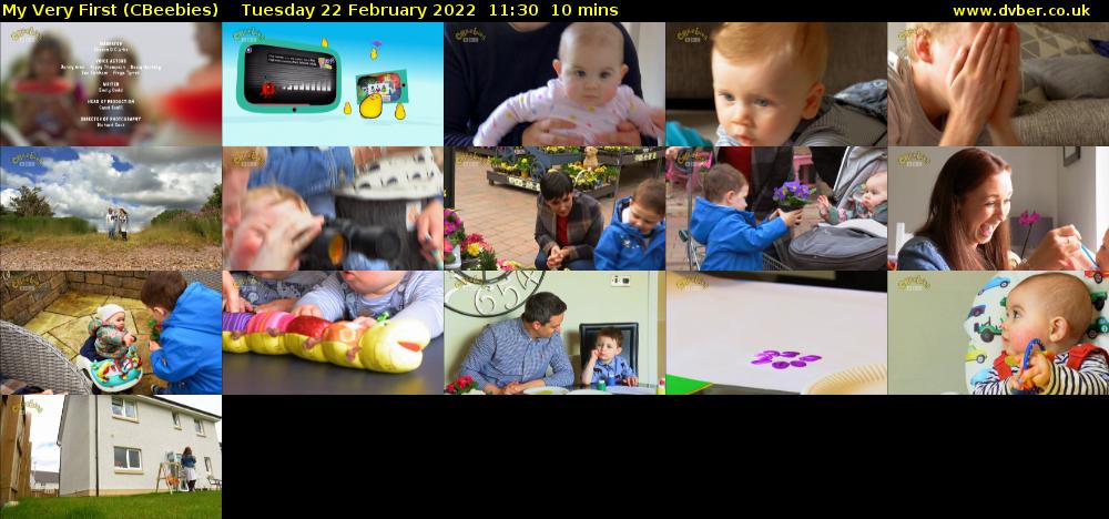 My Very First (CBeebies) Tuesday 22 February 2022 11:30 - 11:40