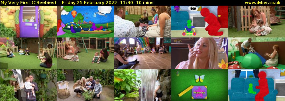My Very First (CBeebies) Friday 25 February 2022 11:30 - 11:40