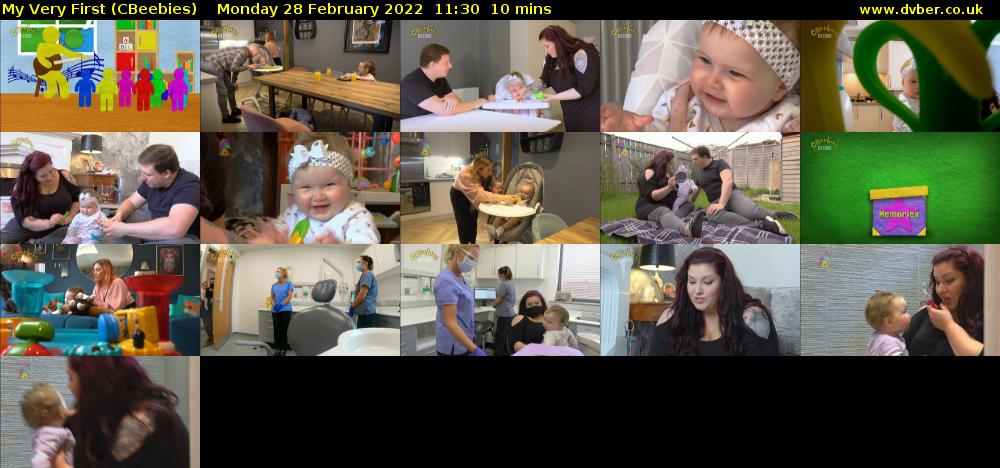 My Very First (CBeebies) Monday 28 February 2022 11:30 - 11:40