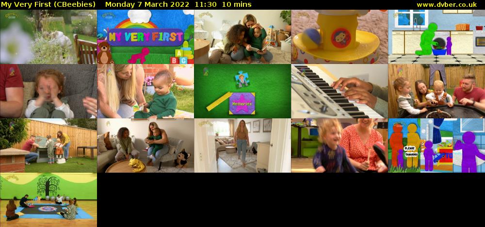 My Very First (CBeebies) Monday 7 March 2022 11:30 - 11:40