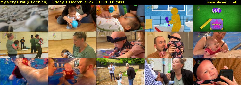 My Very First (CBeebies) Friday 18 March 2022 11:30 - 11:40