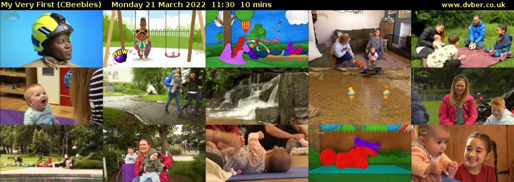 My Very First (CBeebies) Monday 21 March 2022 11:30 - 11:40