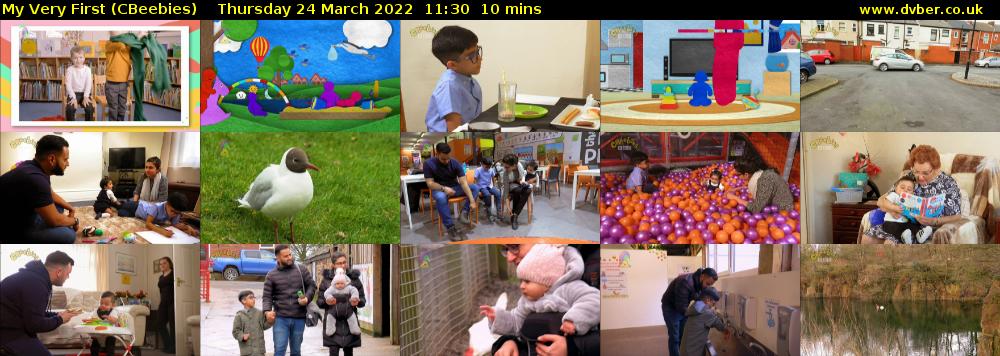 My Very First (CBeebies) Thursday 24 March 2022 11:30 - 11:40
