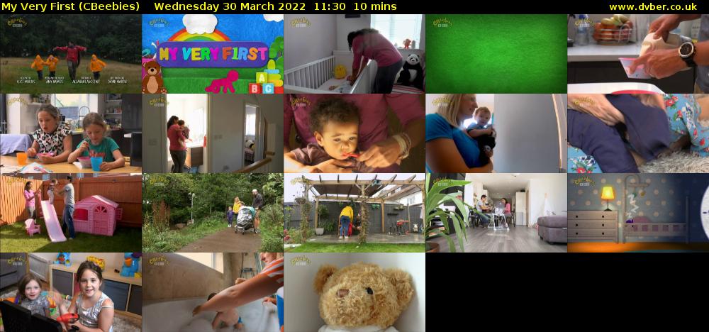 My Very First (CBeebies) Wednesday 30 March 2022 11:30 - 11:40