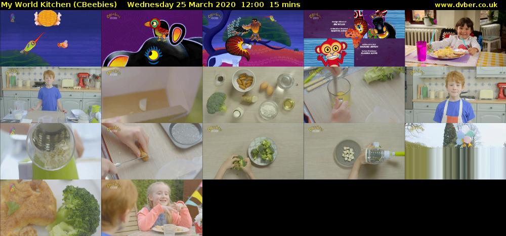 My World Kitchen (CBeebies) - 2020-03-25-1200