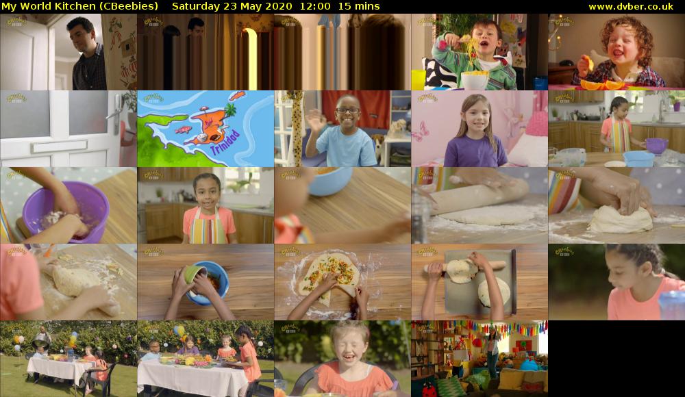 My World Kitchen (CBeebies) Saturday 23 May 2020 12:00 - 12:15