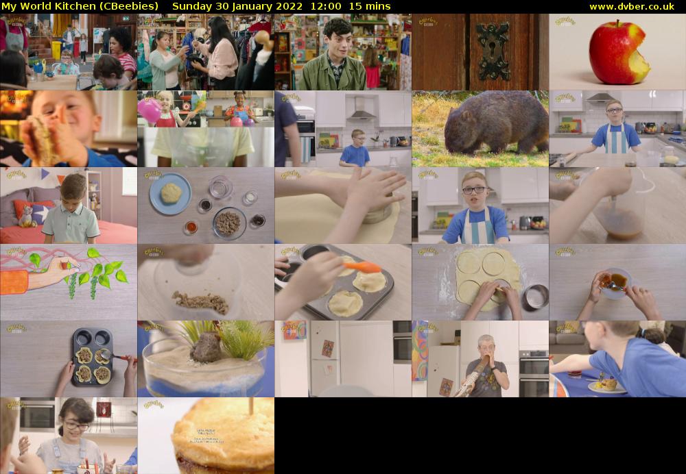 My World Kitchen (CBeebies) Sunday 30 January 2022 12:00 - 12:15