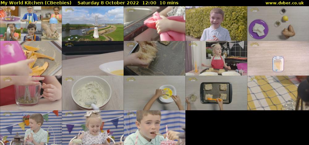 My World Kitchen (CBeebies) Saturday 8 October 2022 12:00 - 12:10