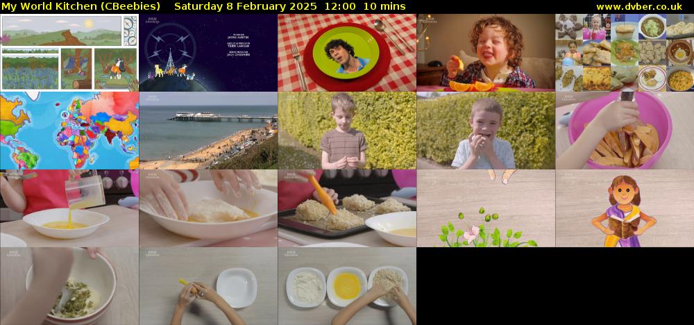 My World Kitchen (CBeebies) Saturday 8 February 2025 12:00 - 12:10