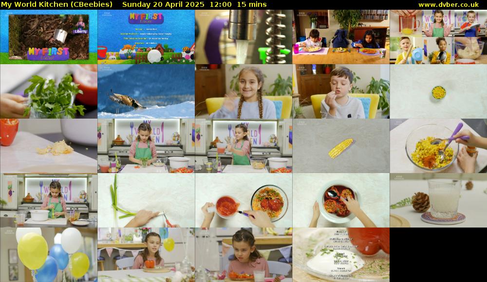 My World Kitchen (CBeebies) Sunday 20 April 2025 12:00 - 12:15