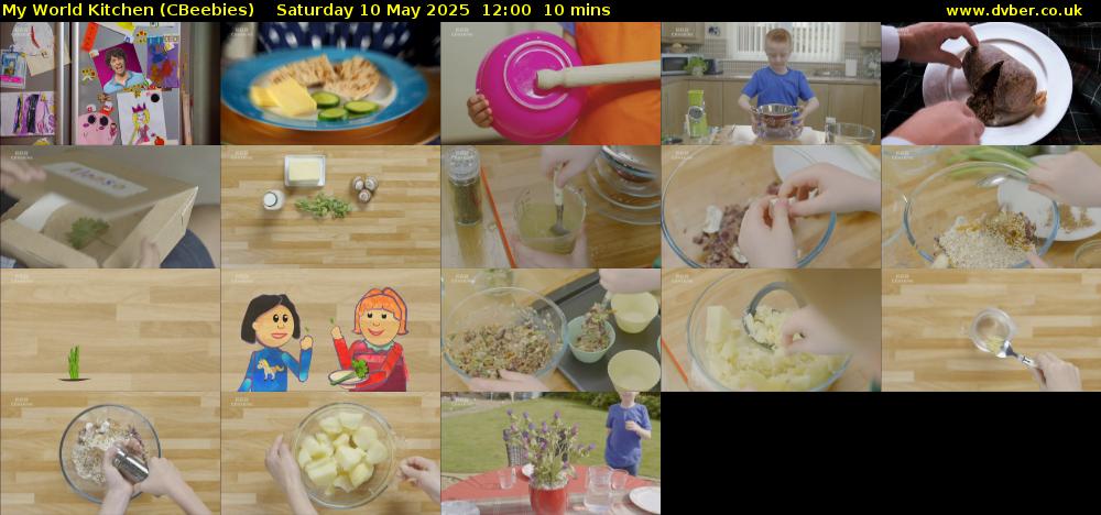 My World Kitchen (CBeebies) Saturday 10 May 2025 12:00 - 12:10