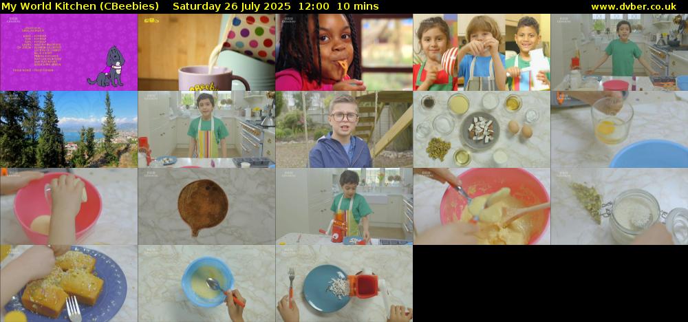 My World Kitchen (CBeebies) Saturday 26 July 2025 12:00 - 12:10