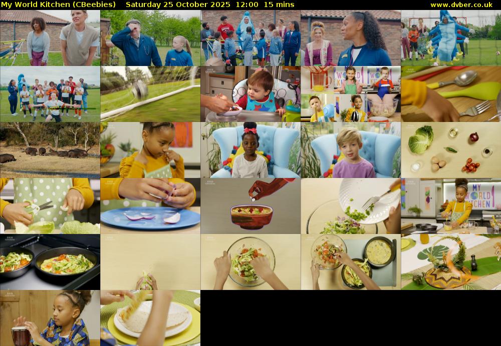 My World Kitchen (CBeebies) Saturday 25 October 2025 12:00 - 12:15