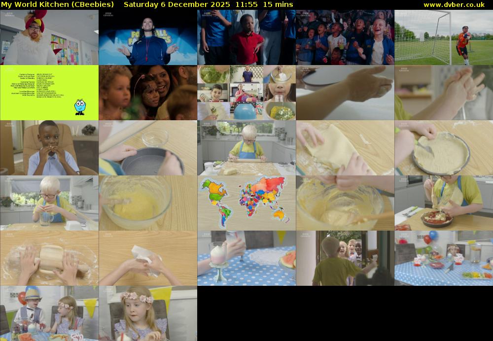 My World Kitchen (CBeebies) Saturday 6 December 2025 11:55 - 12:10