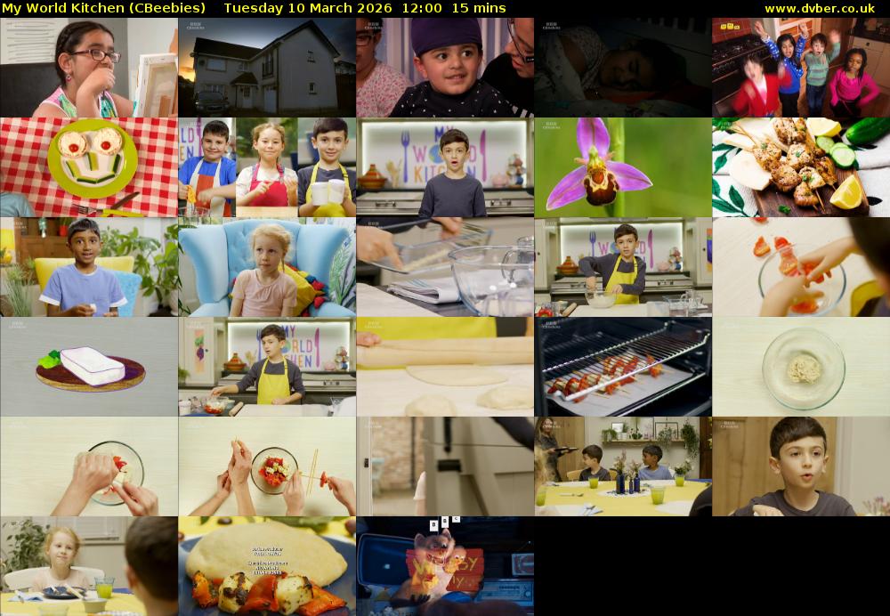 My World Kitchen (CBeebies) Tuesday 10 March 2026 12:00 - 12:15