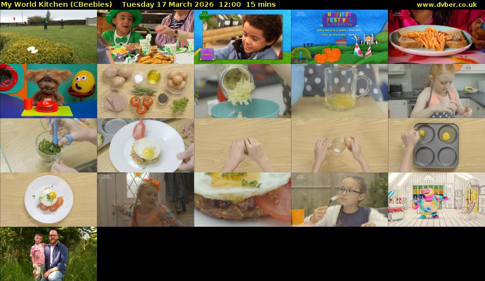 My World Kitchen (CBeebies) Tuesday 17 March 2026 12:00 - 12:15