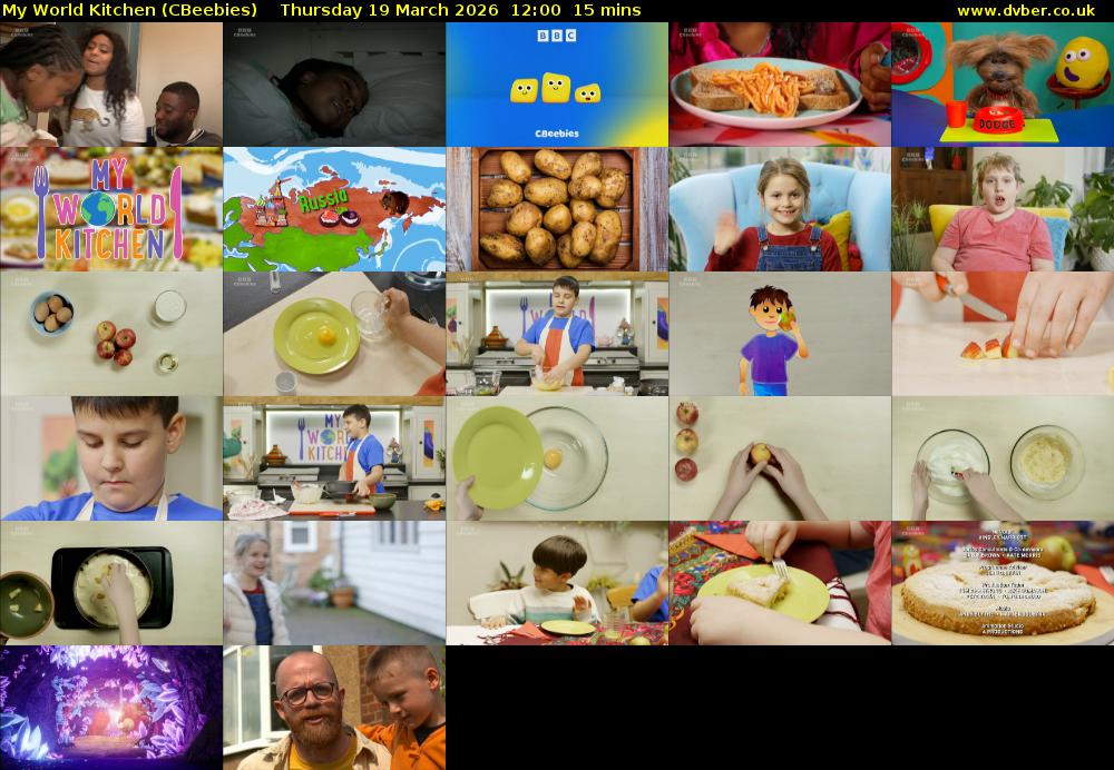 My World Kitchen (CBeebies) Thursday 19 March 2026 12:00 - 12:15