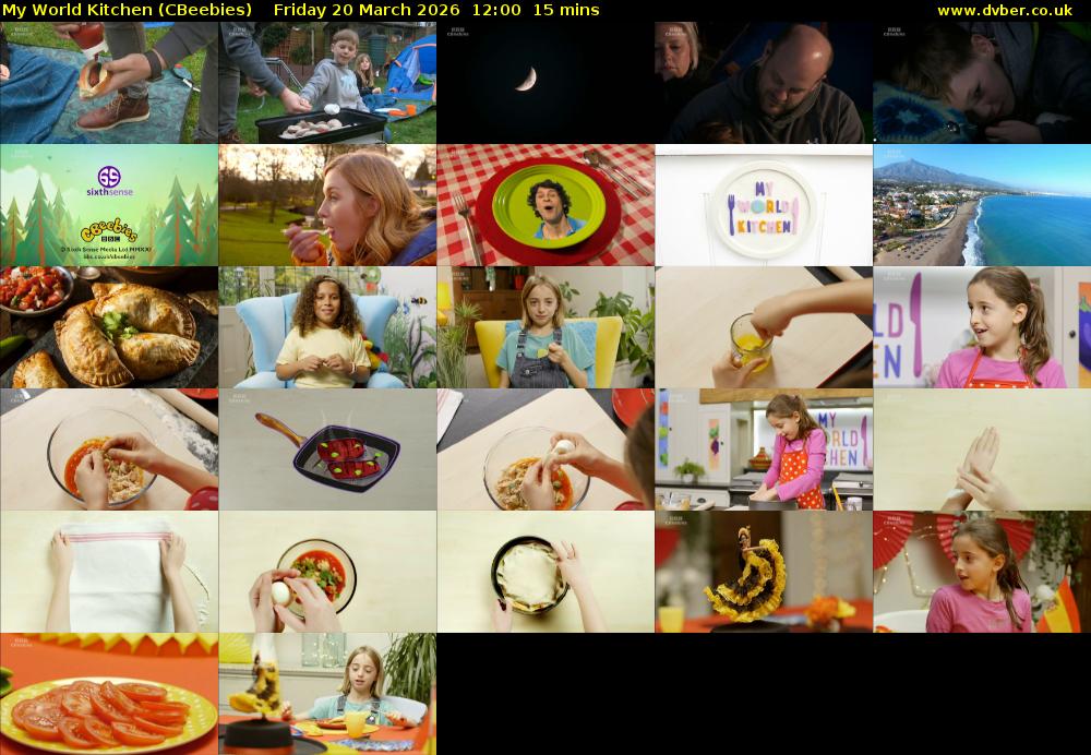My World Kitchen (CBeebies) Friday 20 March 2026 12:00 - 12:15