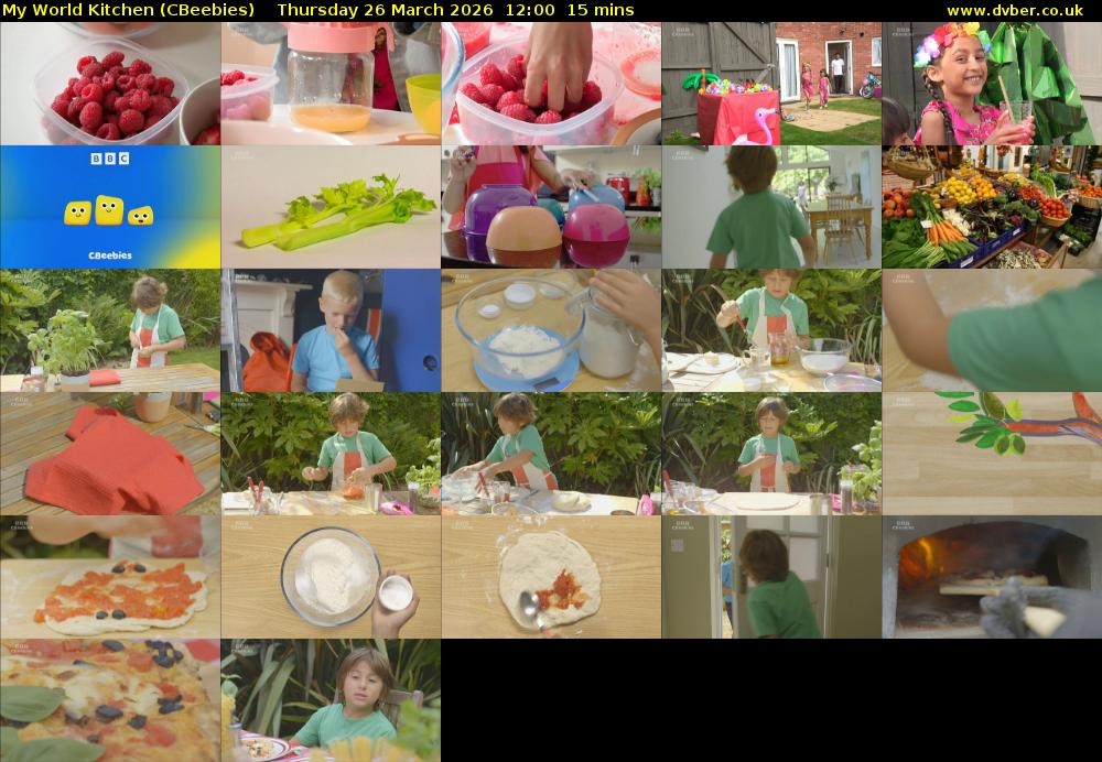 My World Kitchen (CBeebies) Thursday 26 March 2026 12:00 - 12:15