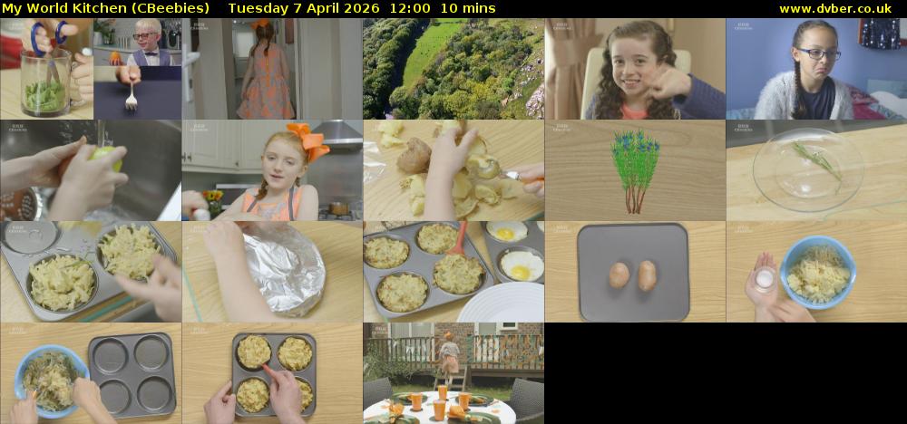 My World Kitchen (CBeebies) Tuesday 7 April 2026 12:00 - 12:10