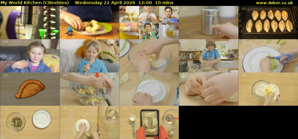 My World Kitchen (CBeebies) Wednesday 22 April 2026 12:00 - 12:10