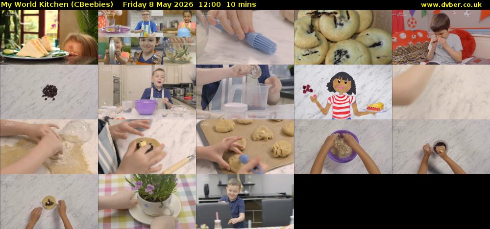 My World Kitchen (CBeebies) Friday 8 May 2026 12:00 - 12:10