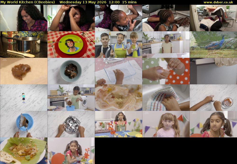 My World Kitchen (CBeebies) Wednesday 13 May 2026 12:00 - 12:15