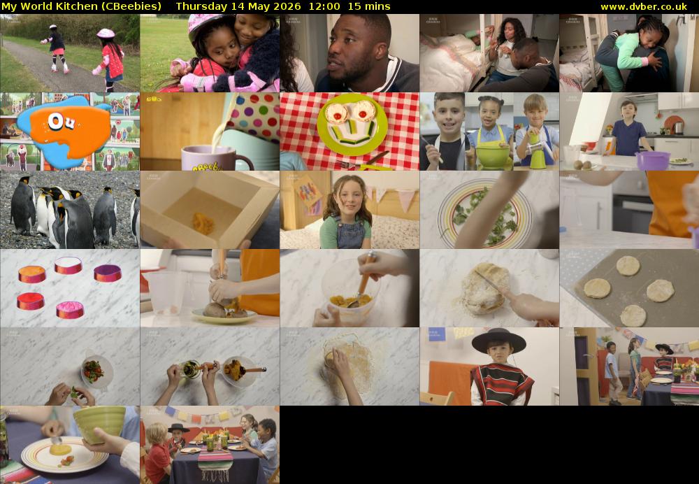 My World Kitchen (CBeebies) Thursday 14 May 2026 12:00 - 12:15