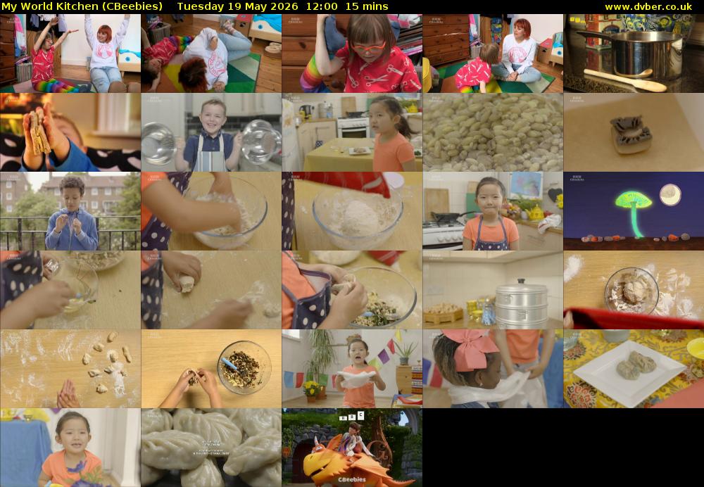 My World Kitchen (CBeebies) Tuesday 19 May 2026 12:00 - 12:15