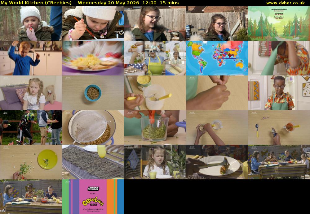 My World Kitchen (CBeebies) Wednesday 20 May 2026 12:00 - 12:15