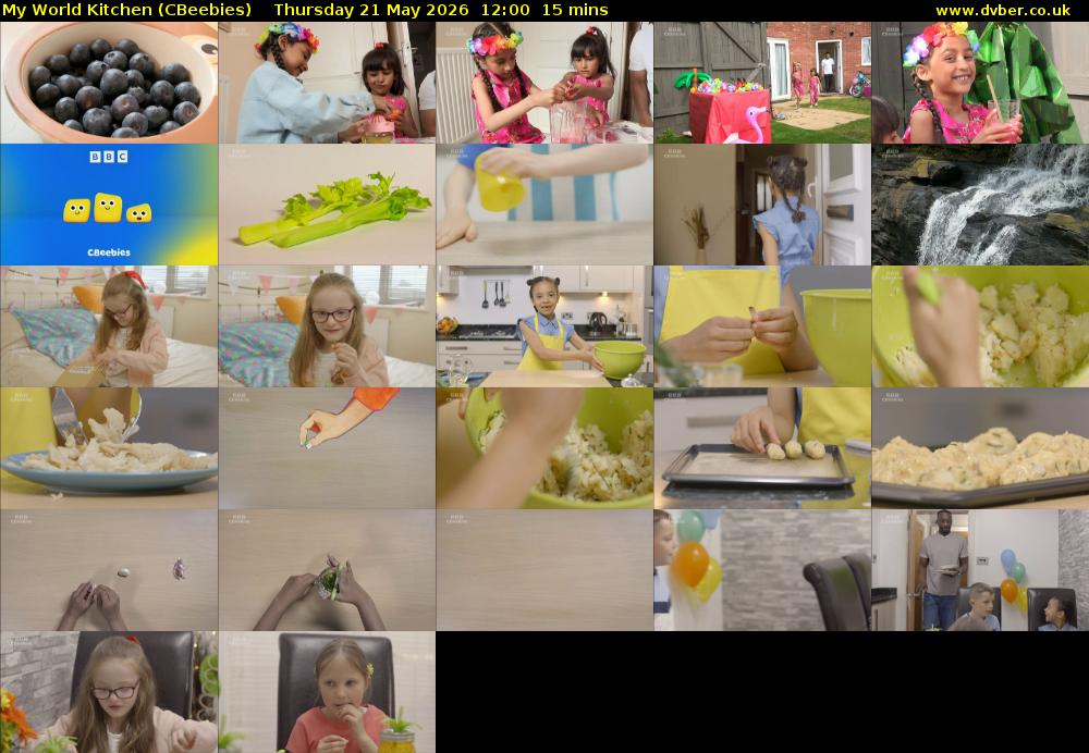 My World Kitchen (CBeebies) Thursday 21 May 2026 12:00 - 12:15